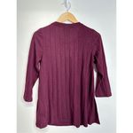 Bobeau  Shirt Womens Crewneck 3/4 Sleeve Burgundy Size Medium NWT Photo 2
