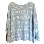 Joyspun Pajama Lounge Top Womens 2X 18W 20W Multicolor Holiday Print Blouse Photo 5