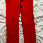 BCBGMAXAZRIA  Fiery Red Trousers Photo 0