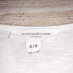 Beach Lunch Lounge white and Blue embroidered cotton sleeveless tank top Size S Photo 1