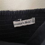 Abercrombie & Fitch Tall Emerson Cotton Poplin Puff Sleeve Mini Dress Black Photo 5