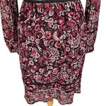 Cupcakes & Cashmere Graceland Paisley Peasant Dress Size 2 Black/Red Chiffon Red Photo 8