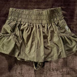 Free People NWOT  Movement Shorts XS Green Lined The Way Home Photo 0