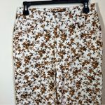 Forever 21 ✨ Women’s White Brown Floral Jeans 26 Photo 1