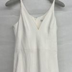 Dress the Population NEW white dress iris front slit long gown sleeveless v-neck Photo 5