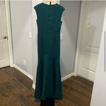 Elliatt  Marabel‎ Hunter Dark Green Maxi Gown V Neck Ruched  Dress Size Medium Photo 5