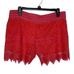 Day and Night Women's Shorts Floral Lace Pull On 100% Cotton Mid Photo 7