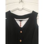 Erika Women's Sleeveless Button Down Tank Dress Size Small Black Photo 1