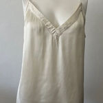 Wilfred Aritzia  Silk Camisole Tank L Sain Ivory Pullover Holiday Party Luxe NYE Photo 0