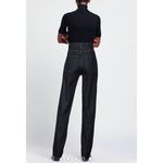 Theory NWT  High Waist Mom Cut Charcoal Black Straight Leg Denim Jeans Womens 24 Photo 1