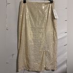 Elegant Gold Sequin Skirt Photo 2