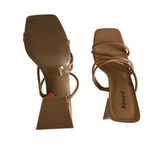 Abound  Women's Austyn Tubular Strappy Block
Heel Beige Platform Sandals Size 11 Photo 5