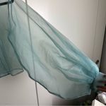 Nasty Gal Sheer Aqua Blouse Photo 3