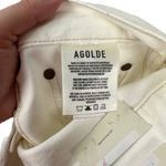 AGOLDE  Sz 30 Women's White Riley‎ High Rise Straight Crop Distressed Jeans NWT Photo 9