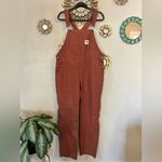 Kari Traa Women's Ane Bib Pant Overalls in Terracotta Toast Size XL Cotton Layer Brown Photo 2