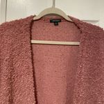 Wild Fable  Size L Pink Mauve Oversized Open Front Boucle Knit Split Hem Cardigan Photo 1