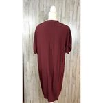 Madewell  Women's Burgundy Button-Front Shirt Dress Size Small Knee Length Casual Photo 4
