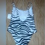 Xhilaration Xhilarition Women's Zebra Print One Piece Bathing Suit, Swimwear, Size Small, NWT Photo 4