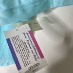 Kelly Reed Nylon Vintage Pajama Lounge Top Blouse Blue Embroidered Large Photo 4