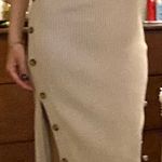 Hippie Rose Beige Ribbed Dress Photo 0