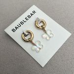 BaubleBar Vanessa Iridescent Butterfly Charm Huggie Hoop Earrings, New w/Tag $44 Photo 1