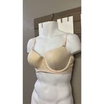 Aerie  Women’s Cream Floral Lace Padded Wired Balconette Bra Size 38DD Photo 1