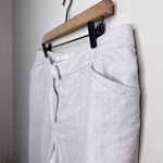 J.Jill Genuine Fit Stretch Linen Ankle Pants Size 18 Beige Summer Resort Beach Photo 1