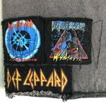 Def Leppard Junk Food Clothing  Washed Out Black Denim Skirt. Size 5 Photo 4