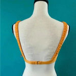J.Crew New with tags  orange Scrunchie-strap squareneck bikini top in size xxs Photo 1