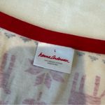 Hanna Andersson Red and White Reindeer Pajama Top Women’s Large Photo 1