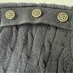 kim rogers Sweater Women’s size medium Black cable knit Pullover 100% cotton Photo 4