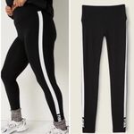 PINK - Victoria's Secret Victoria’s Secret PINK Black White Stripe Logo High Waist Cotton Legging, SMALL Photo 6