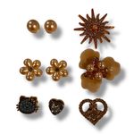 PEARL & GOLD BLING Shoe Charms for Shoes Wristbands Set of 9 Luxury Lot M1 Photo 0