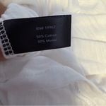 Boston Proper  white sleeveless surplice faux wrap top cotton modal size XS NWT Photo 6