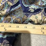 ECI Vintage Y2K New York Babydoll Top Womens 6 Blue Silk Tie Waist Photo 10