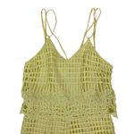 Tea & Cup  Yellow Romper Small Lace Trim Boho Summer Festival Photo 1