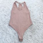 Free People Speed Dial Ribbed Thong Bodysuit Bubble Bath Pink Size XS Photo 1