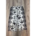 Anthropologie Et Twa Floral Print Cropped Pants Bohemian Black White Medium Photo 2