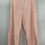 Laura Ashley  Soft pink Textured two piece Pajama Set L butterfly heart embossed Photo 7