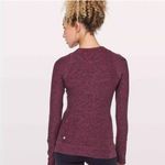 Lululemon Cypress Kiss Long Sleeve Heathered Star Ruby / Black Size 2 Photo 1
