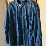 Eddie Bauer  Classic Blue denim vintage blouse medium Photo 0
