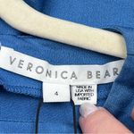 Veronica Beard  Rome Asymmetrical Midi Tunic Top French Blue Size 4 TOP‎ ONLY NEW Photo 3