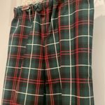 Holiday plaid handmade vintage dress pants red&green Green Size M Photo 1