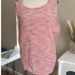 Flax Linen/cotton Sleeveless Tunic Tank Top Red Lagenlook Women's Size Large Photo 0