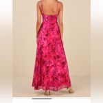 Lulu’s Beautiful Soul Fuchsia Floral Print Twist Photo 6
