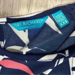 Tori Richard  Honolulu USA Mini Shift Dress Pullover Navy Floral Stretch Size XXS Photo 1