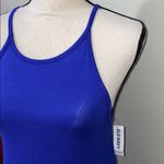 Old Navy casual aline sleeveless solid blue dress Photo 3
