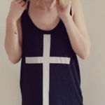 Divided ✨ H&m  cross racerback black tank top✨ Photo 0