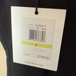 Calvin Klein NWT Black Sheath Dress Womens 4 Office Work Cocktail Zipper Accents Photo 2