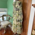 ASOS NWT DESIGN Tiered Ruffle Floral Strappy Lace Up Back Midi Dress ~ 6 Photo 11